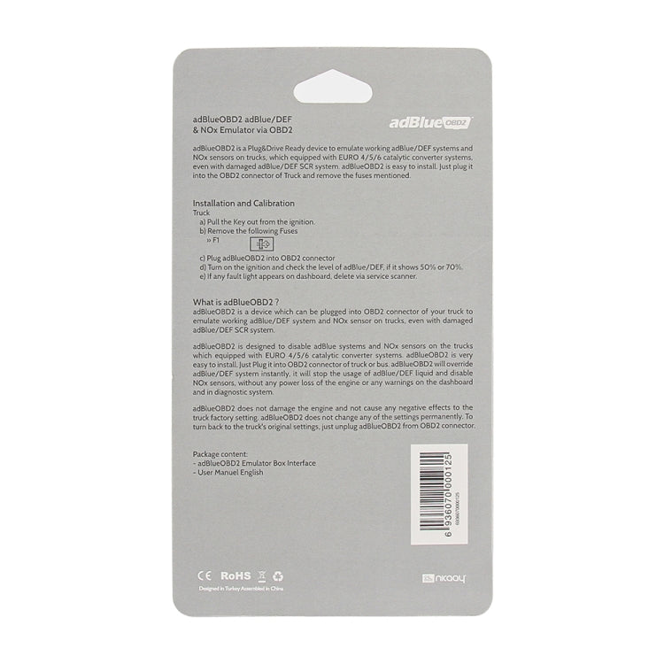 Adblue OBD2 Emulator for Mercedes-Benz Trucks, For Mercedes-Benz