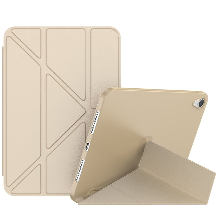 Double-sided Matte Deformation TPU Tablet Leather Case with Holder & Sleep / Wake-up Function, For iPad mini 2024 / mini 6