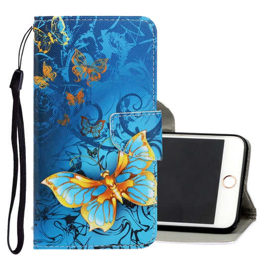 3D Colored Drawing Horizontal Flip PU Leather Case with Holder & Card Slots & Wallet, For iPhone 6 / 6s, For iPhone 6 Plus / 6s Plus, For iPhone 8 Plus / 7 Plus