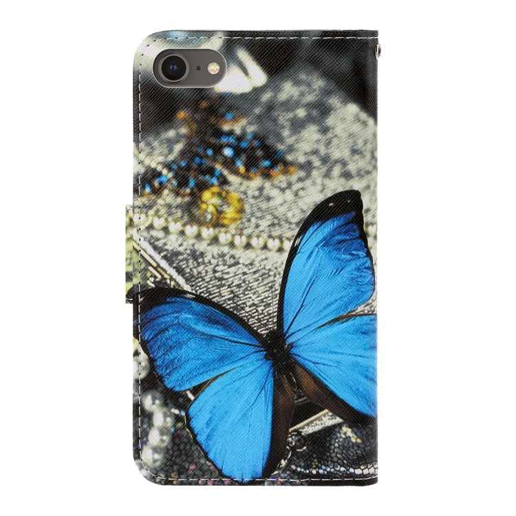 3D Colored Drawing Horizontal Flip PU Leather Case with Holder & Card Slots & Wallet
