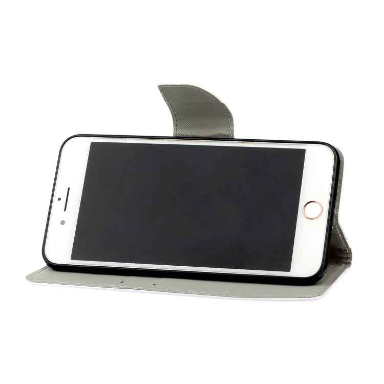 3D Colored Drawing Horizontal Flip PU Leather Case with Holder & Card Slots & Wallet