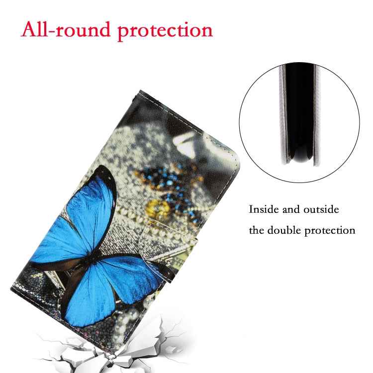3D Colored Drawing Horizontal Flip PU Leather Case with Holder & Card Slots & Wallet