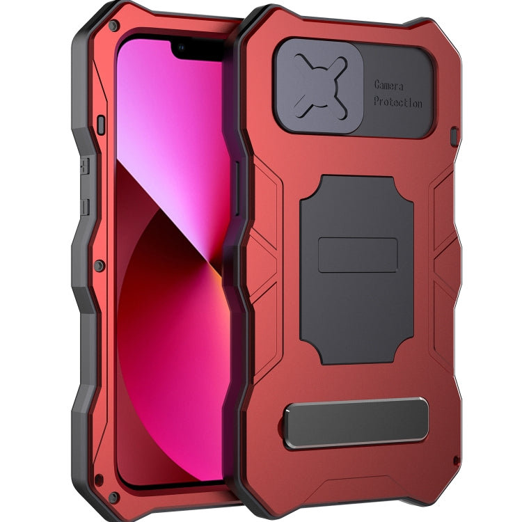 Camshield Shockproof Waterproof Dustproof Metal Case with Holder, For iPhone 13, For iPhone 13 Pro, For iPhone 12 / 12 Pro