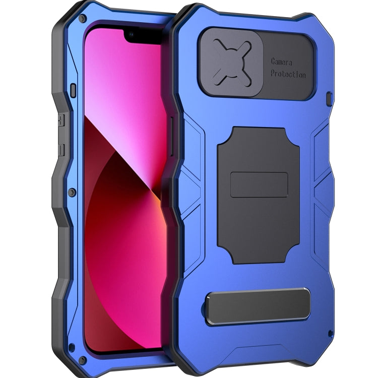 Camshield Shockproof Waterproof Dustproof Metal Case with Holder, For iPhone 13, For iPhone 13 Pro, For iPhone 12 / 12 Pro