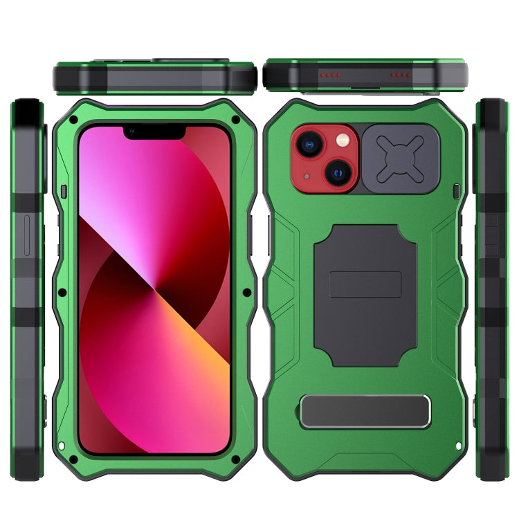 Camshield Shockproof Waterproof Dustproof Metal Case with Holder, For iPhone 13, For iPhone 13 Pro, For iPhone 12 / 12 Pro