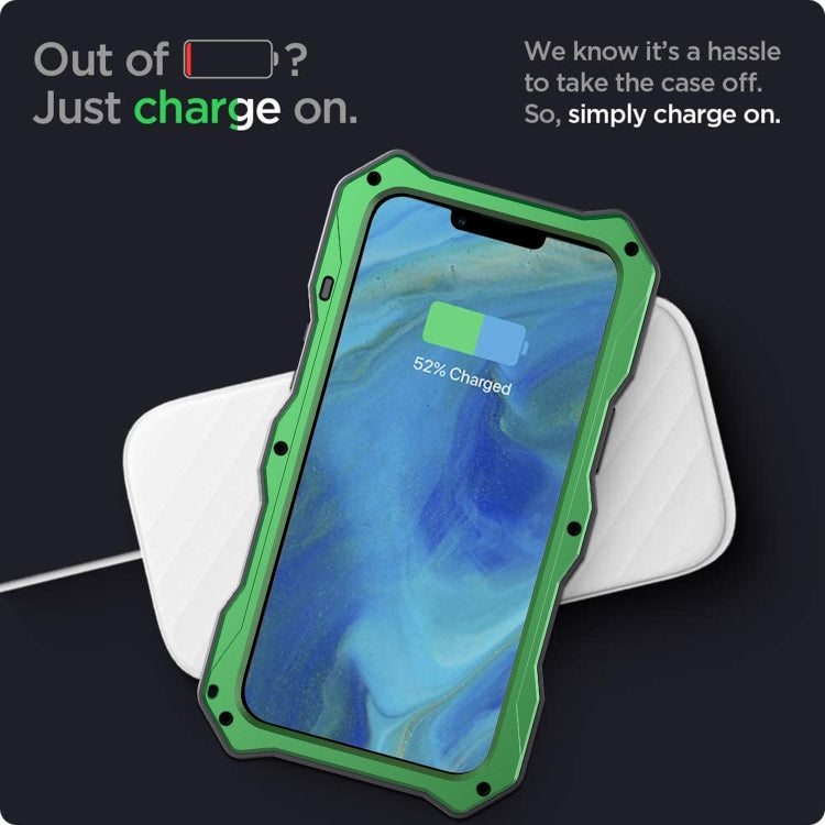 Camshield Shockproof Waterproof Dustproof Metal Case with Holder, For iPhone 13, For iPhone 13 Pro, For iPhone 12 / 12 Pro