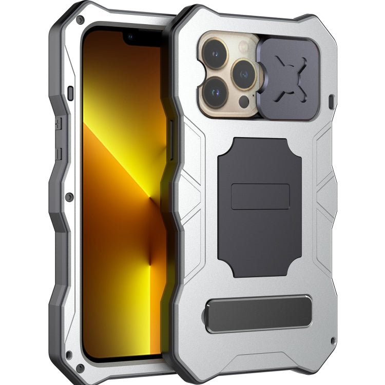 Camshield Shockproof Waterproof Dustproof Metal Case with Holder, For iPhone 13, For iPhone 13 Pro, For iPhone 13 Pro Max, For iPhone 12 / 12 Pro