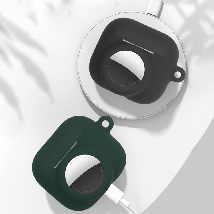 2 in 1 Shockproof Full Coverage Silicone Protective Case For AirPods 3 / AirTag 2nd Gen / AirTag 1st Gen, For AirPods 3 / AirTag