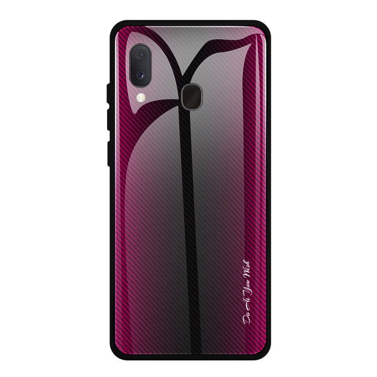Texture Gradient Glass Protective Case, For Galaxy A20 / A30, For Galaxy A50, For Galaxy A80 / A90, For Galaxy Note 9, For Galaxy Note 10 Pro, For Galaxy S10, For iPhone SE 2022 / SE 2020 / 8 / 7, For iPhone XS Max