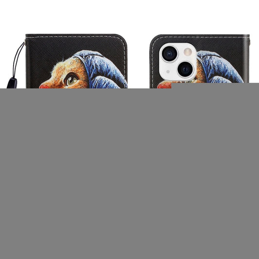 3D Colored Drawing Horizontal Flip Leather Phone Case, For iPhone 13 mini, For iPhone 13, For iPhone 13 Pro