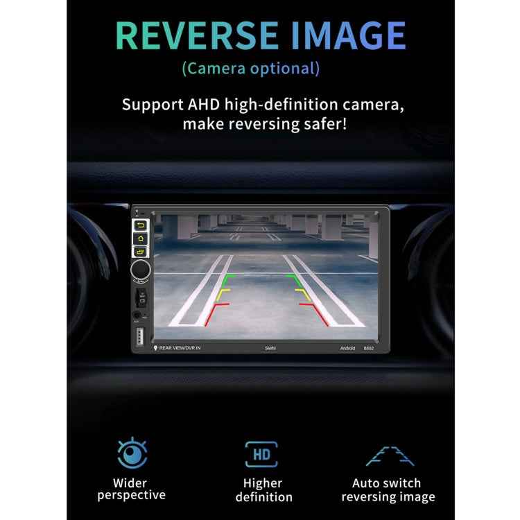 S-8802C 7 inch IPS Screen Car Android Player GPS Navigation Bluetooth Touch FM Radio, Support Mirror Link & FM & WIFI & Steering Wheel Control