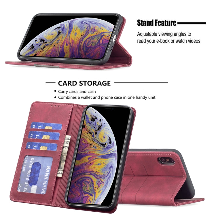 Magnetic Splicing Leather Phone Case, For iPhone XS Max, For iPhone XS / X, For iPhone 11 Pro