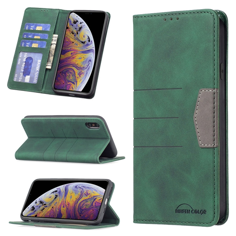 Magnetic Splicing Leather Phone Case, For iPhone XS Max, For iPhone XS / X, For iPhone 11 Pro