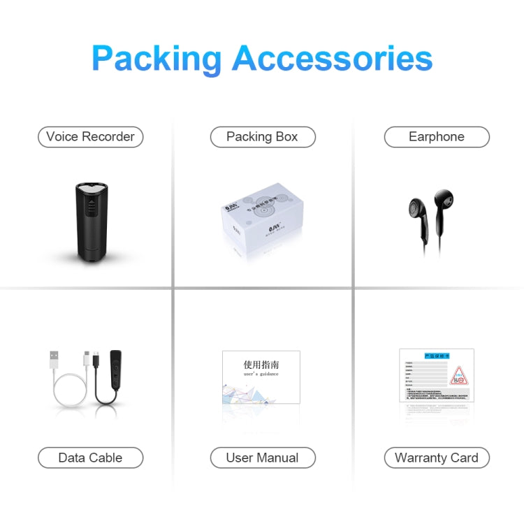 Q51 Intelligent HD Noise Reduction Remote Voice Control Recorder, 4GB, 8GB, 16GB, 32GB
