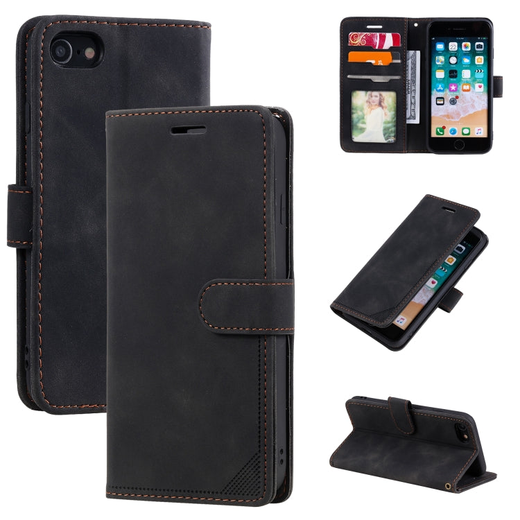Skin Feel Anti-theft Brush Horizontal Flip Leather Phone Case, For iPhone 11, For iPhone XS Max, For iPhone XR, For iPhone X / XS, For iPhone SE 2022 / SE 2020 / 8 / 7, For iPhone 8 Plus & 7 Plus