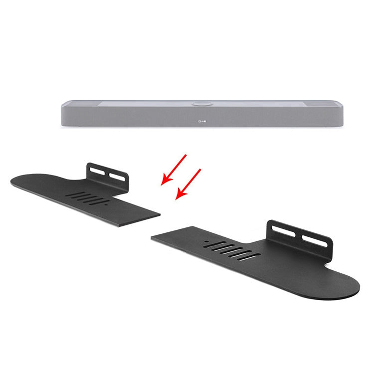 Split Sound Bar Wall-mount Bracket, For Xiaomi Redmi Speaker, For Harman/Kardon ENCHANT, For Xiaodu Soundbar, For JY AUDIO A9K, For Polk Signa S1 / S2, For Samsung HW-Q90R & HW-M450 / XZ & HW-MS6501 / XZ, For Klipsch Bar 40 / Bar 48 / RSB-6 / RSB-11   ...