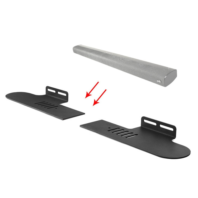 Split Sound Bar Wall-mount Bracket, For Xiaomi Redmi Speaker, For Harman/Kardon ENCHANT, For Xiaodu Soundbar, For JY AUDIO A9K, For Polk Signa S1 / S2, For Samsung HW-Q90R & HW-M450 / XZ & HW-MS6501 / XZ, For Klipsch Bar 40 / Bar 48 / RSB-6 / RSB-11   ...