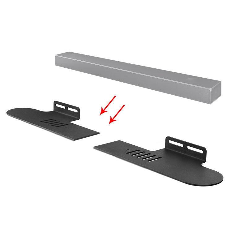 Split Sound Bar Wall-mount Bracket, For Xiaomi Redmi Speaker, For Harman/Kardon ENCHANT, For Xiaodu Soundbar, For JY AUDIO A9K, For Polk Signa S1 / S2, For Samsung HW-Q90R & HW-M450 / XZ & HW-MS6501 / XZ, For Klipsch Bar 40 / Bar 48 / RSB-6 / RSB-11   ...