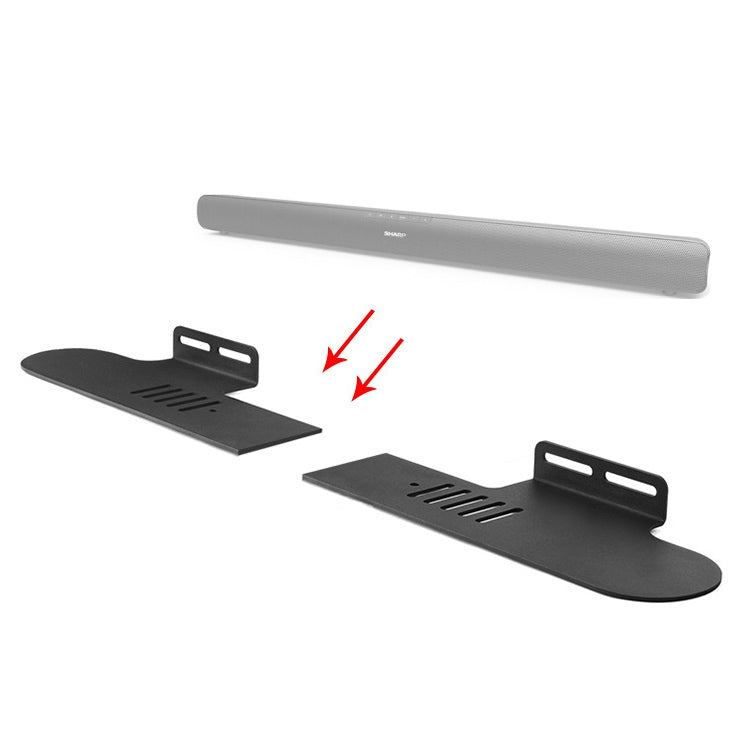 Split Sound Bar Wall-mount Bracket, For Xiaomi Redmi Speaker, For Harman/Kardon ENCHANT, For Xiaodu Soundbar, For JY AUDIO A9K, For Polk Signa S1 / S2, For Samsung HW-Q90R & HW-M450 / XZ & HW-MS6501 / XZ, For Klipsch Bar 40 / Bar 48 / RSB-6 / RSB-11   ...