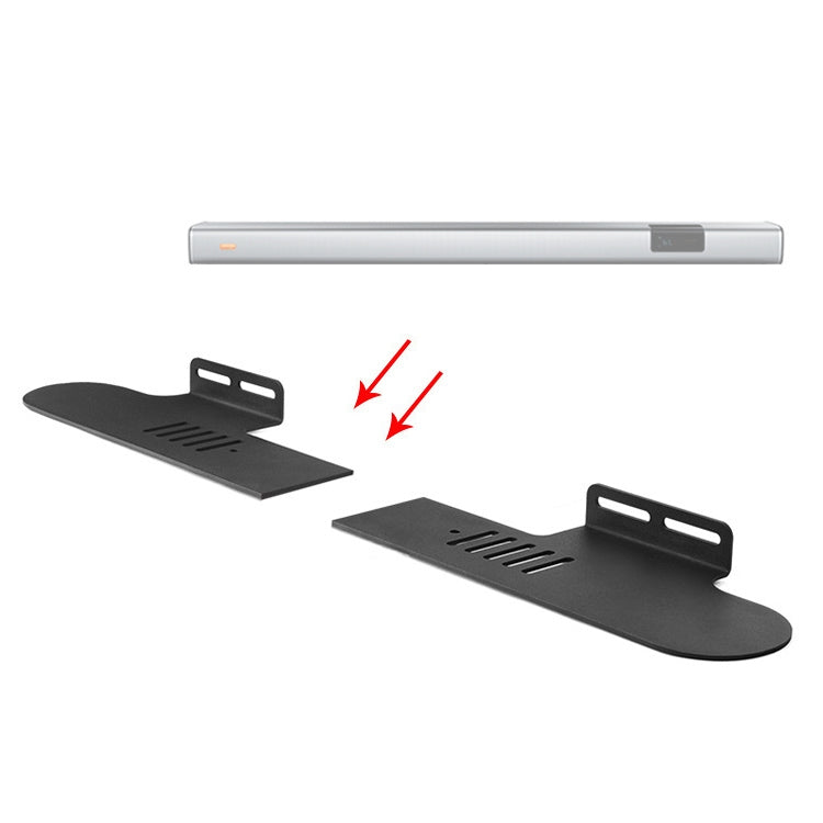 Split Sound Bar Wall-mount Bracket, For Xiaomi Redmi Speaker, For Harman/Kardon ENCHANT, For Xiaodu Soundbar, For JY AUDIO A9K, For Polk Signa S1 / S2, For Samsung HW-Q90R & HW-M450 / XZ & HW-MS6501 / XZ, For Klipsch Bar 40 / Bar 48 / RSB-6 / RSB-11   ...