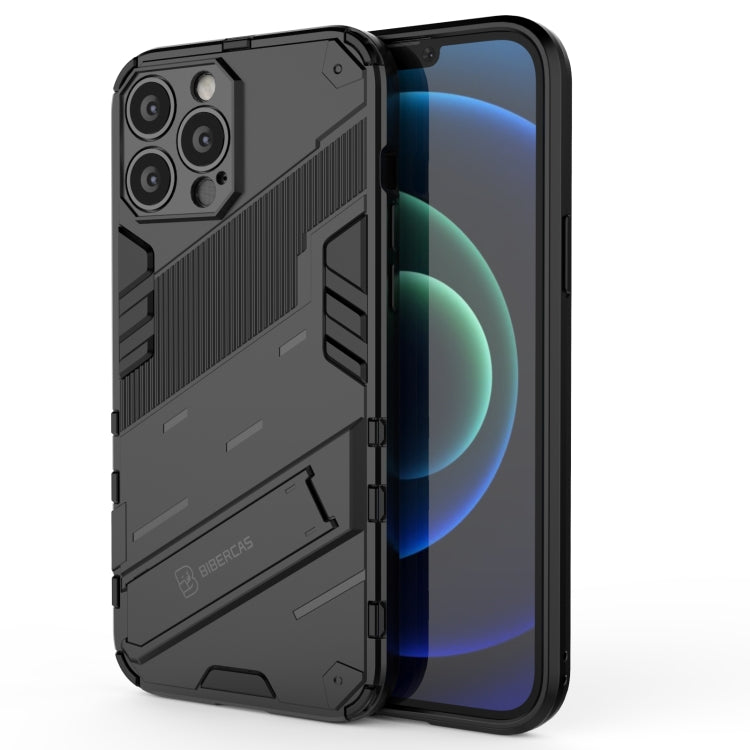 Punk Armor 2 in 1 PC + TPU Phone Case with Invisible Holder, For iPhone 13 mini, For iPhone 13, For iPhone 13 Pro, For iPhone 13 Pro Max