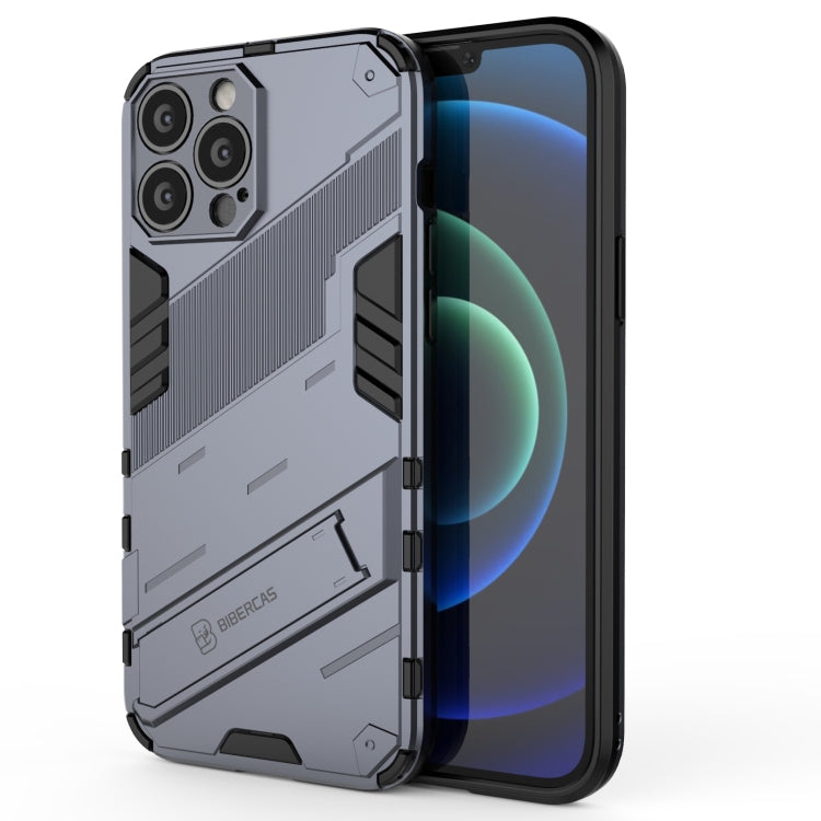 Punk Armor 2 in 1 PC + TPU Phone Case with Invisible Holder, For iPhone 13 mini, For iPhone 13, For iPhone 13 Pro, For iPhone 13 Pro Max