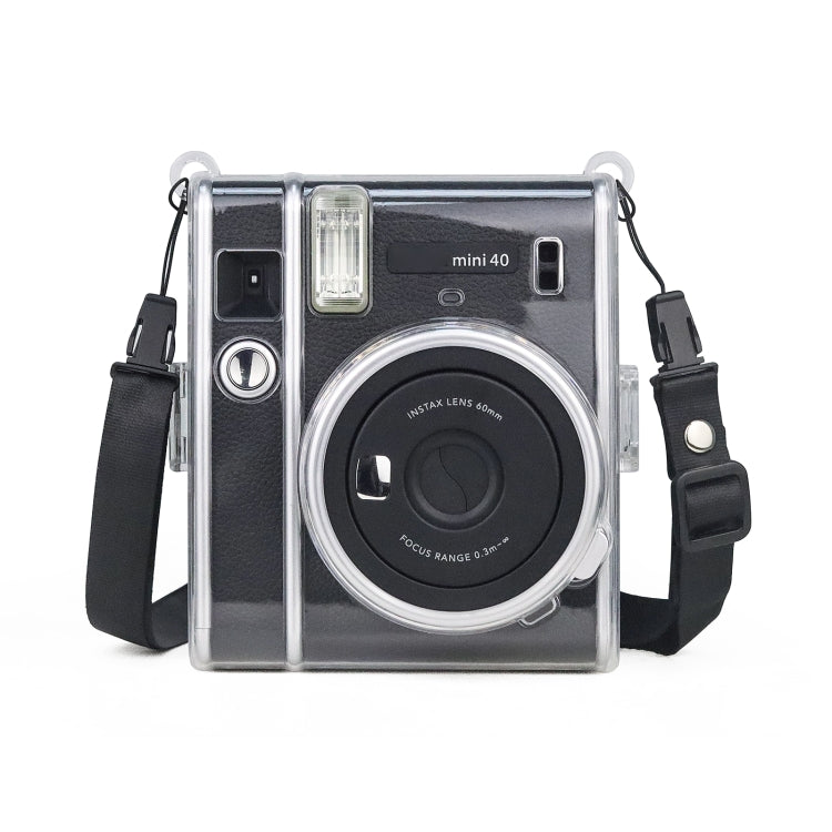 Protective Crystal Case with Strap, For FUJIFILM Instax mini 40, For FUJIFILM Instax mini 7+