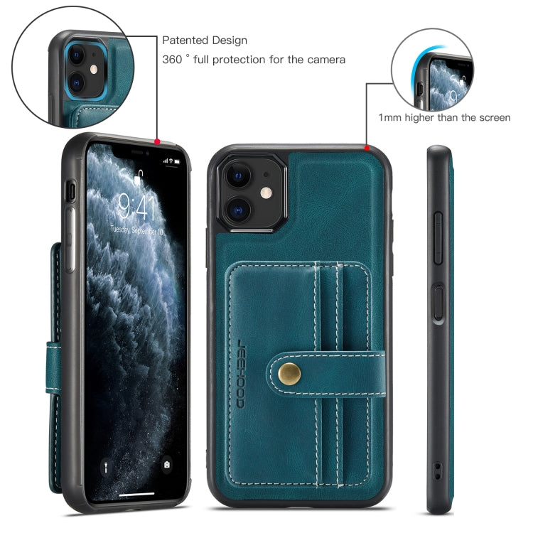 JEEHOOD RFID Blocking Anti-Theft Wallet Phone Case, For iPhone 12 mini, For iPhone 12 / 12 Pro, For iPhone 12 Pro Max, For iPhone 11, For iPhone 11 Pro, For iPhone 11 Pro Max, For iPhone X / XS, For iPhone XR, For iPhone XS Max                         ...