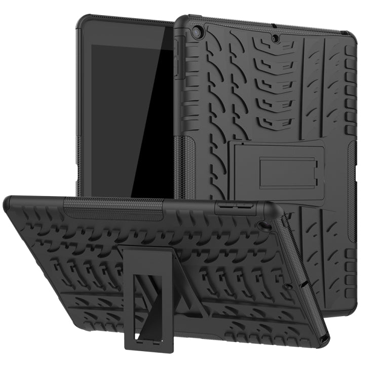 Tire Texture TPU + PC Shockproof Case with Holder, For iPad 10.2 2021 / 2020 / 2019, For Amazon Kindle Fire HD 10 2019