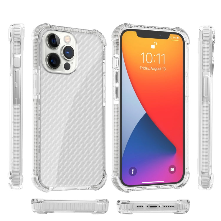 Carbon Fiber Texture Four-corner Shockproof Phone Case, For iPhone 13 Pro Max, For iPhone 13 Pro, For iPhone 13, For iPhone 13 mini