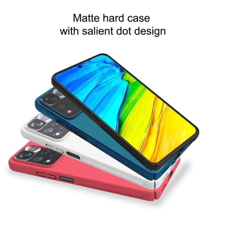 For Xiaomi Redmi Note 11 Pro Glogal / 11 Pro Glogal 5G / 11 Pro+ 5G India / 11E Pro 5G NILLKIN Frosted Concave-convex Texture PC Case (Black)