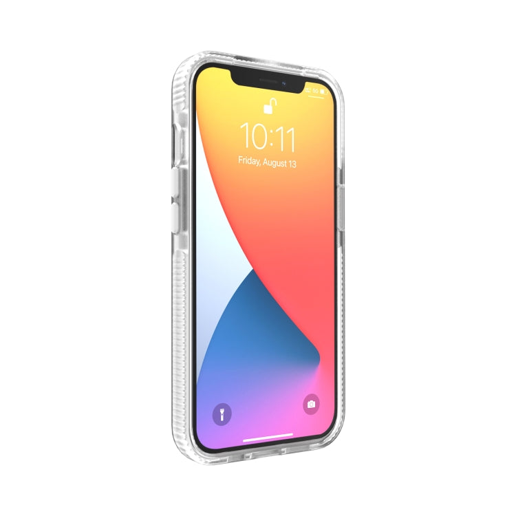 Grid Pattern Shockproof Transparent TPU Phone Case, For iPhone 13 Pro Max, For iPhone 13 Pro, For iPhone 13, For iPhone 13 mini