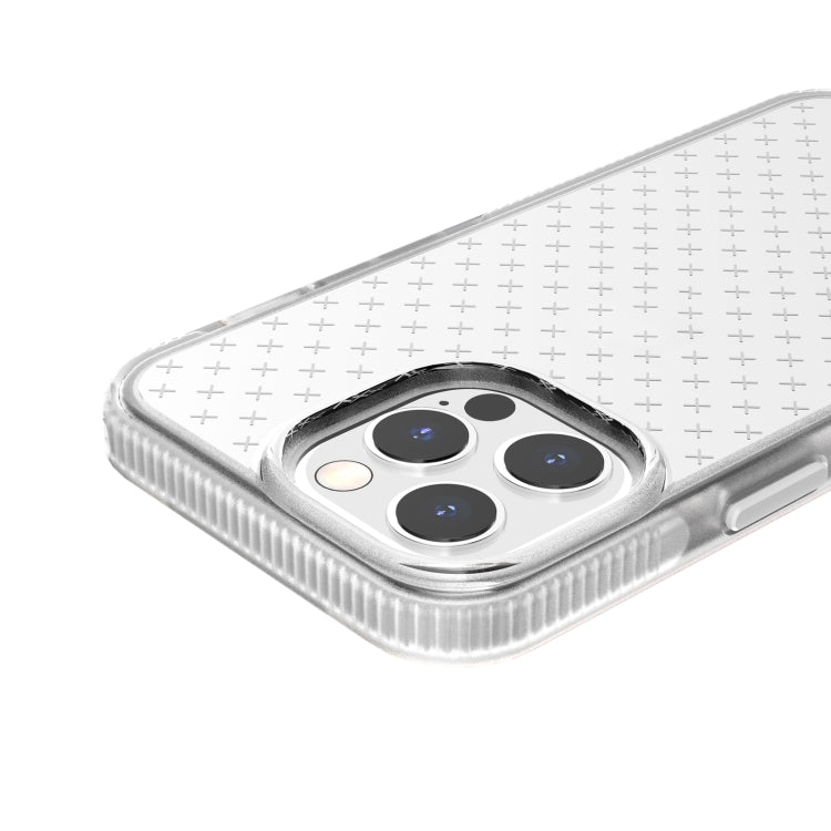 Grid Pattern Shockproof Transparent TPU Phone Case, For iPhone 13 Pro Max, For iPhone 13 Pro, For iPhone 13, For iPhone 13 mini