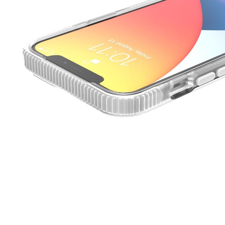 Grid Pattern Shockproof Transparent TPU Phone Case, For iPhone 13 Pro Max, For iPhone 13 Pro, For iPhone 13, For iPhone 13 mini