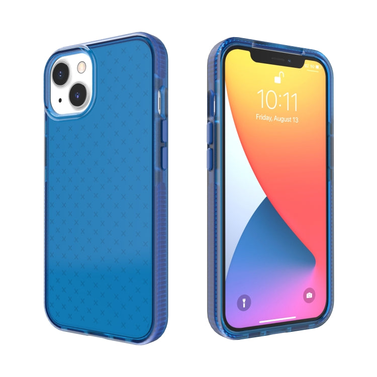 Grid Pattern Shockproof Transparent TPU Phone Case, For iPhone 13 Pro Max, For iPhone 13 Pro, For iPhone 13, For iPhone 13 mini