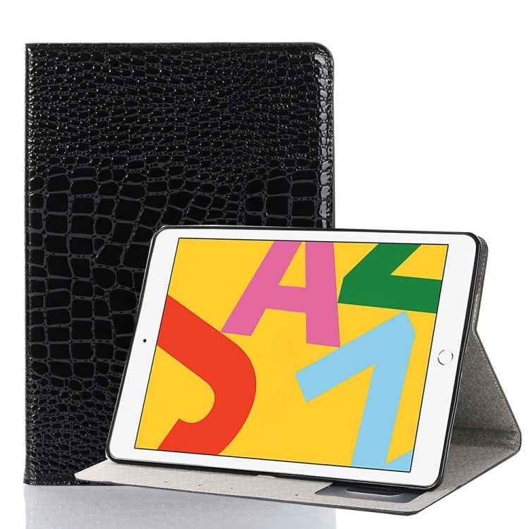 For iPad 10.2 / 10.5 Crocodile Texture Horizontal Flip Leather Case with Holder & Card Slots & Wallet