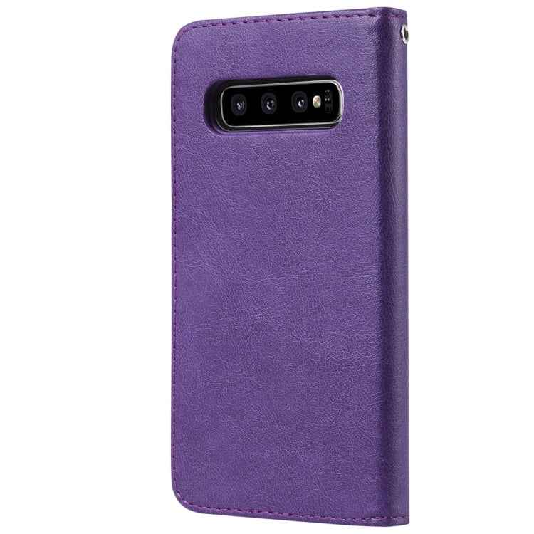 Solid Color Horizontal Flip Protective Case with Holder & Card Slots & Wallet & Photo Frame & Lanyard