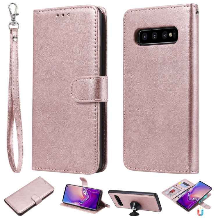Solid Color Horizontal Flip Protective Case with Holder & Card Slots & Wallet & Photo Frame & Lanyard