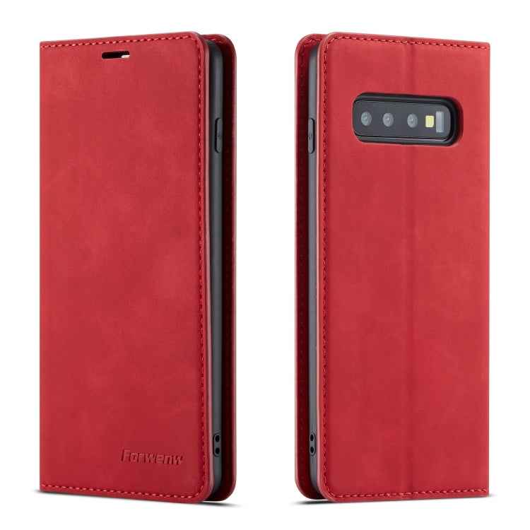 Forwenw Dream Series Oil Edge Strong Magnetism Horizontal Flip Leather Case with Holder & Card Slots & Wallet & Photo Frame, For Galaxy S9+, For Galaxy S10, For Galaxy S10+, For Galaxy S10e, For iPhone 6s / 6, For iPhone 6s Plus / 6 Plus               ...
