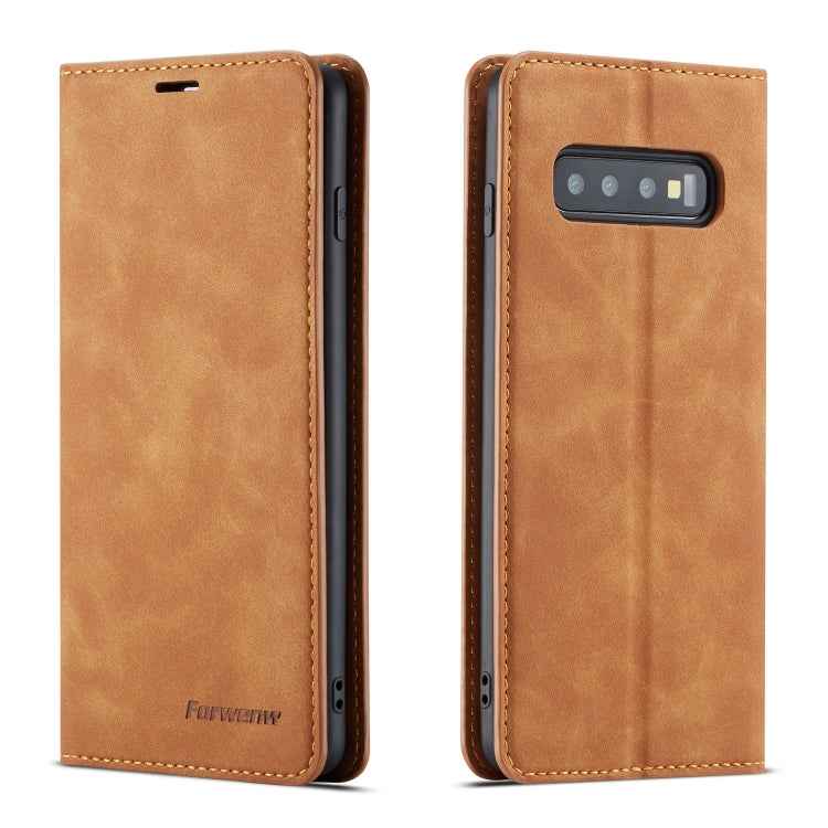Forwenw Dream Series Oil Edge Strong Magnetism Horizontal Flip Leather Case with Holder & Card Slots & Wallet & Photo Frame, For Galaxy S9+, For Galaxy S10, For Galaxy S10+, For Galaxy S10e, For iPhone 6s / 6, For iPhone 6s Plus / 6 Plus               ...