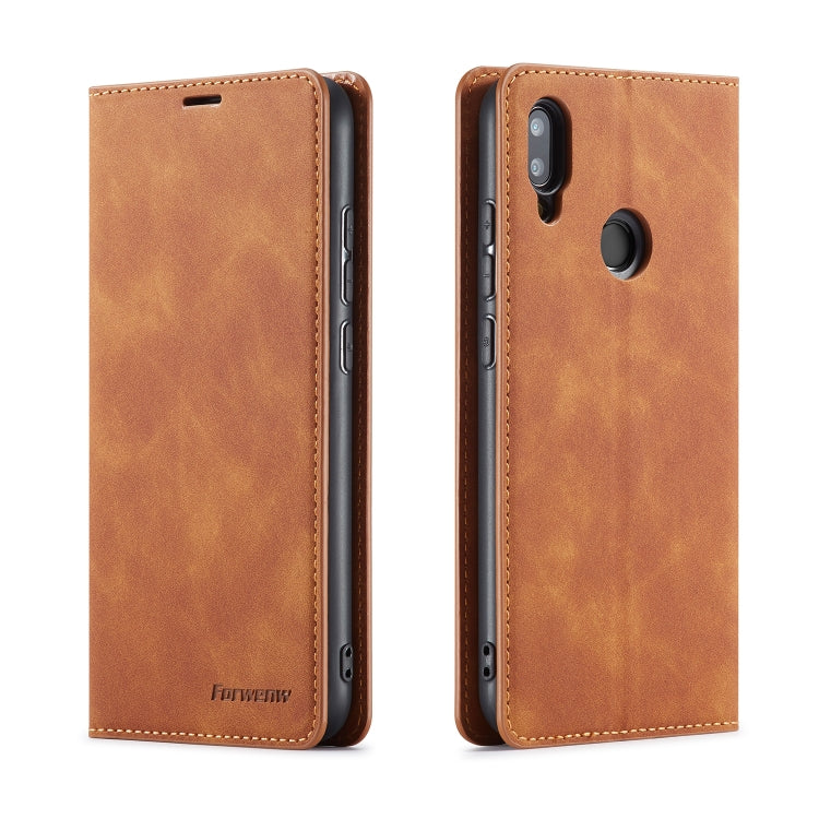 Forwenw Dream Series Oil Edge Strong Magnetism Horizontal Flip Leather Case with Holder & Card Slots & Wallet & Photo Frame