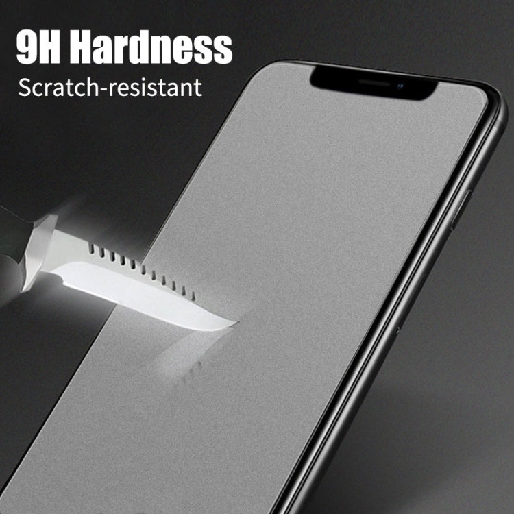 For iPhone 17e / 16e / 14 / 13 / 13 Pro 50pcs Transparent Frosted Full Screen Tempered Glass Film, For iPhone 13 mini (50pcs), For iPhone 16e / 13 / 13 Pro  (50pcs), For iPhone 13 Pro Max (50pcs)