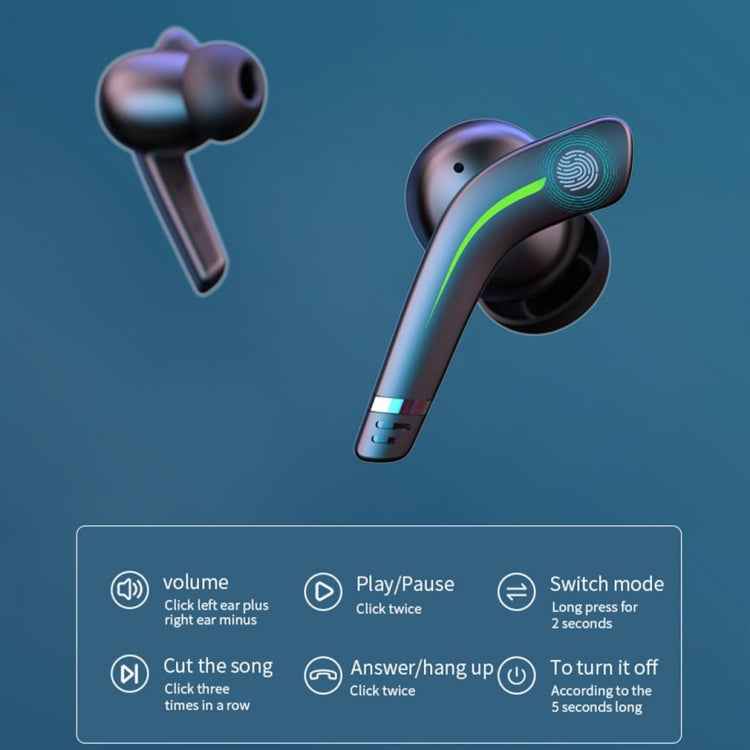 MD168 TWS Wireless Gaming Bluetooth Earphone