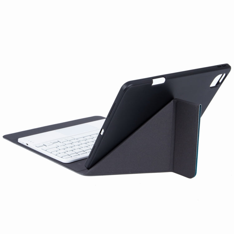 H-102CS Touch Backlight Bluetooth Keyboard Leather Case with Rear Three-fold Holder, For iPad 10.2 2020 & 2019 / Pro 10.5 inch