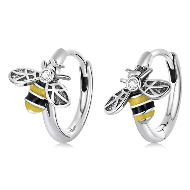 S925 Sterling Silver Mini Bee Women Earrings