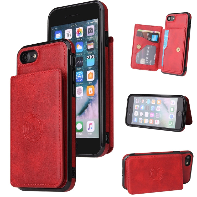 Calf Texture Magnetic Case, For iPhone SE 2022 / SE 2020 / 8 / 7, For iPhone 8 Plus / 7 Plus, For iPhone XS Max, For iPhone XS / X, For iPhone XR