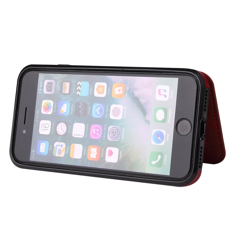 Calf Texture Magnetic Case, For iPhone SE 2022 / SE 2020 / 8 / 7, For iPhone 8 Plus / 7 Plus, For iPhone XS Max, For iPhone XS / X, For iPhone XR