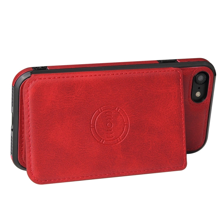 Calf Texture Magnetic Case, For iPhone SE 2022 / SE 2020 / 8 / 7, For iPhone 8 Plus / 7 Plus, For iPhone XS Max, For iPhone XS / X, For iPhone XR