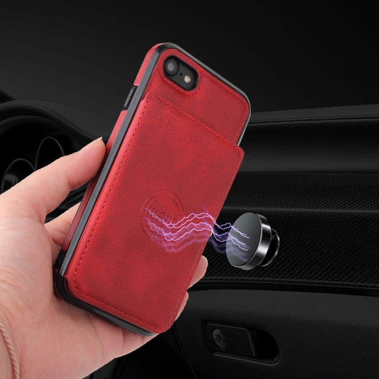 Calf Texture Magnetic Case, For iPhone SE 2022 / SE 2020 / 8 / 7, For iPhone 8 Plus / 7 Plus, For iPhone XS Max, For iPhone XS / X, For iPhone XR