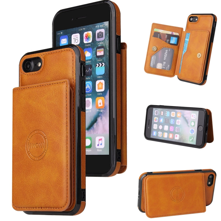 Calf Texture Magnetic Case, For iPhone SE 2022 / SE 2020 / 8 / 7, For iPhone 8 Plus / 7 Plus, For iPhone XS Max, For iPhone XS / X, For iPhone XR